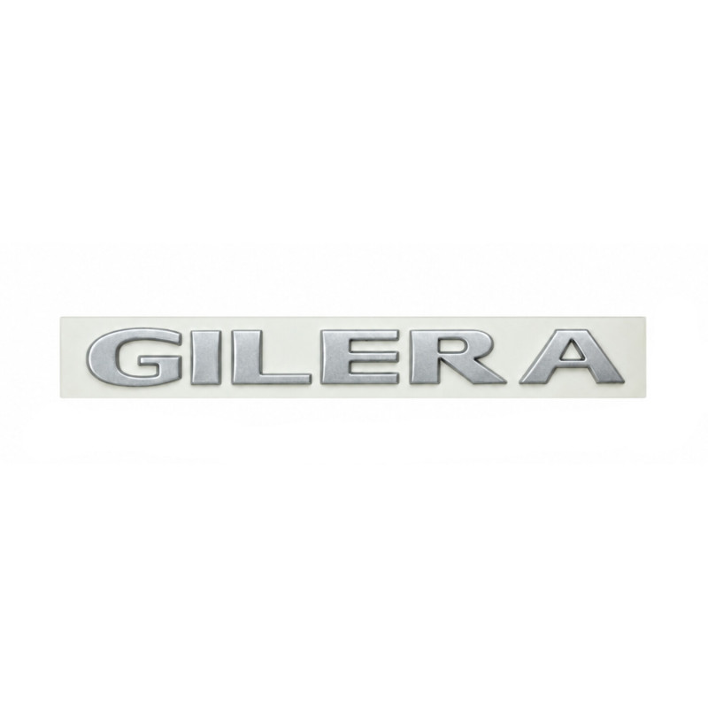 emblem Piaggio original word [gilera] left/right front gilera, runner 50/125/180/200 655545