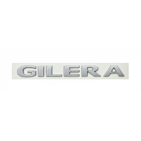 embleem Piaggio origineel woord [gilera] links/rechts voor gilera, runner 50/125/180/200 655545