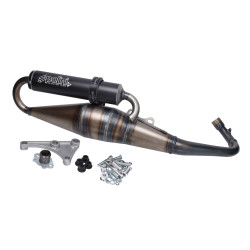 uitlaat polini team 4 blank/zwart sco piaggio 2t 200.0407