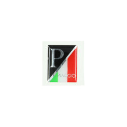 embleem logo voorscherm zwart/italy 3d lx, piaggio, primavera, sprint