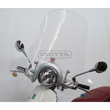 windshield Isotta with mounting set high bright vespa clear Primavera op op