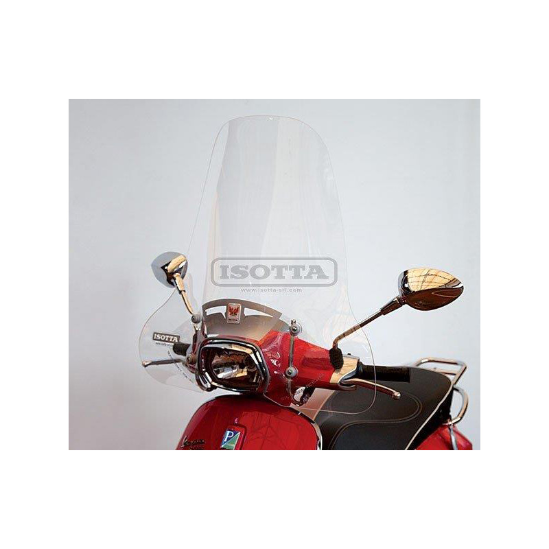 windscherm isotta met bevestigingsset hoog helder Vespa sprint op op