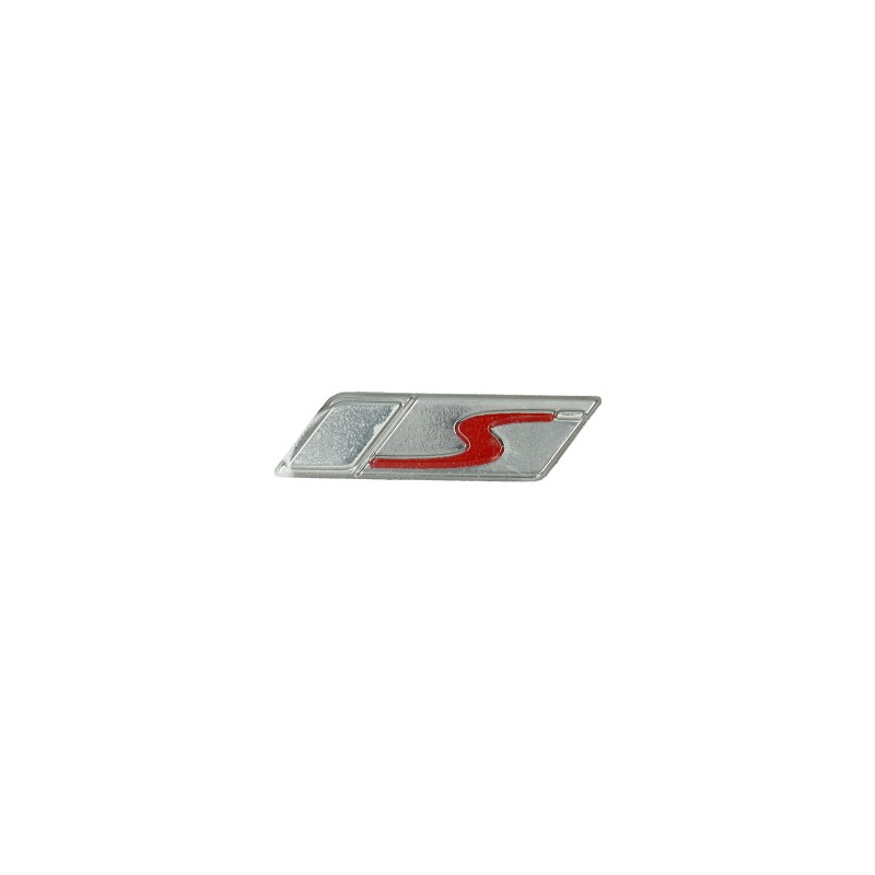 emblem Piaggio original leg shield lid word [S] (S) red/silver gts 125-150, sprint 50/125/150, gts super 300cc 2h003201