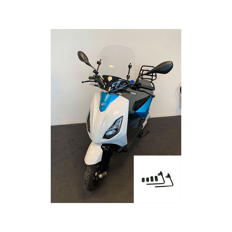 windshield Regia with mounting set low (made in EU) clear piaggio1 (one)