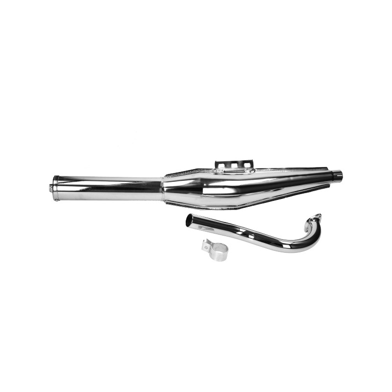 exhaust Jamarcol + bend cross (expansion) chrome puch maxi