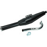 exhaust Jamarcol with bend cross (expansion) 28mm black puch maxi
