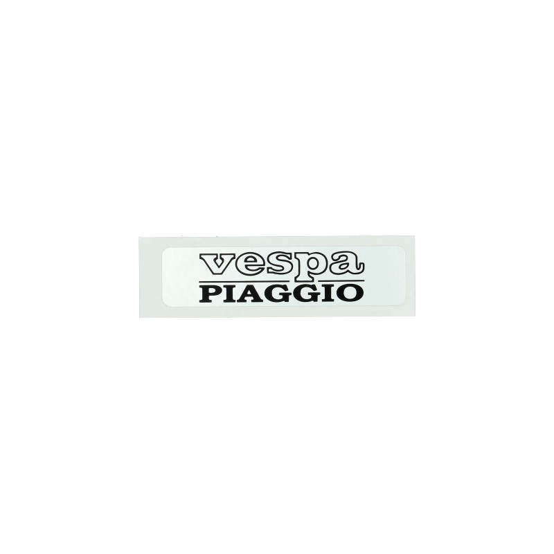 emblem tank logo silver/black moped vespa
