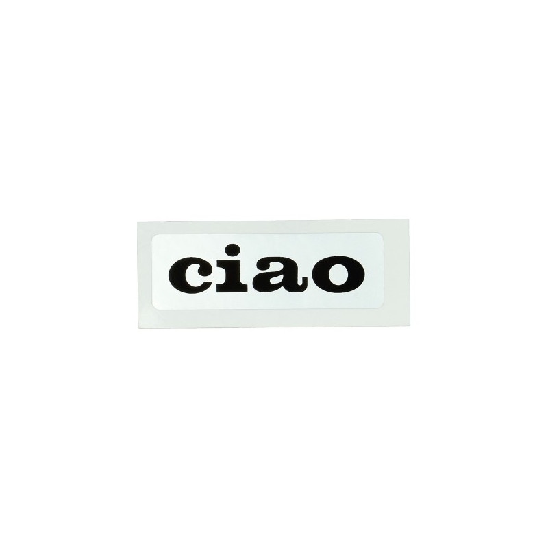 sticker vespa woord [Ciao] zilver/zwart