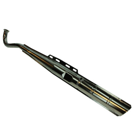 uitlaat jamarcol snel origineel model schuin vaste bocht 28mm chroom puch maxi