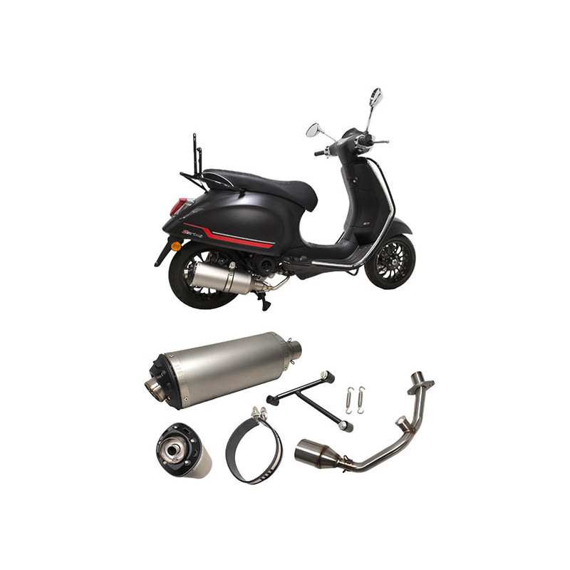 uitlaat Power1 euro-4 EVO-1 aluminium primavera, sprint, zip 4t