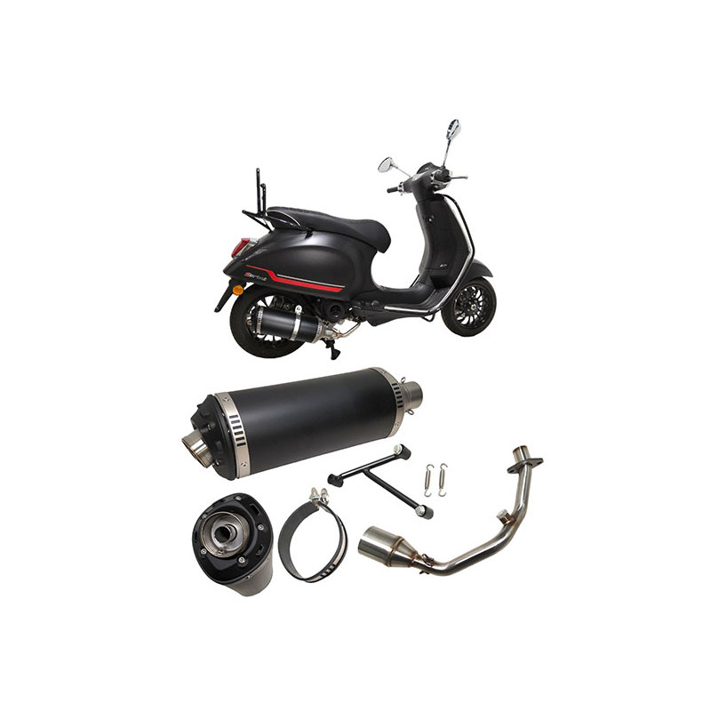uitlaat Power1 euro-5 EVO-1 zwart primavera, sprint, zip 4t