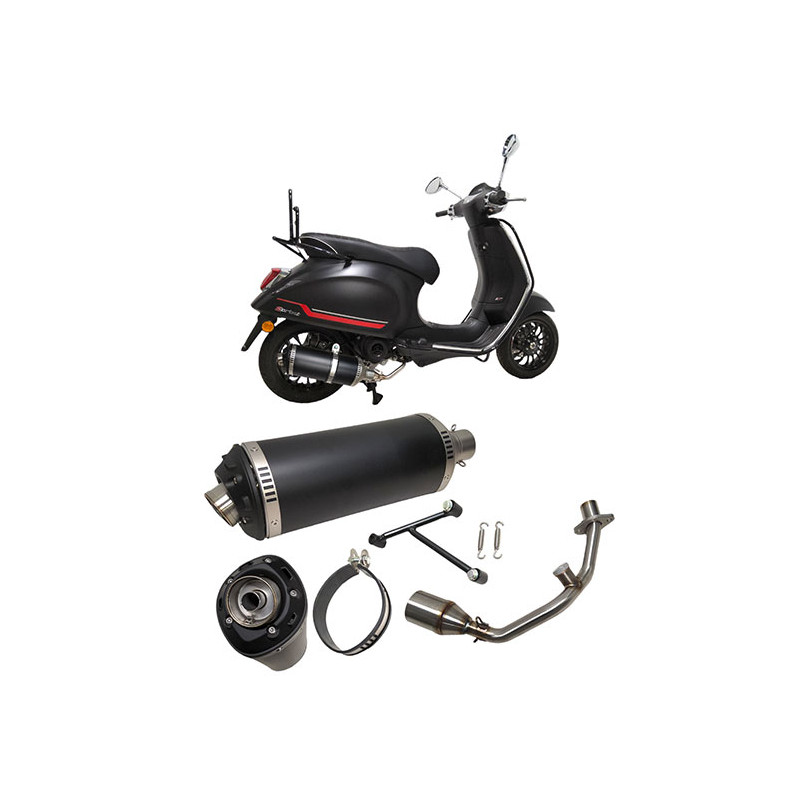 exhaust Power1 euro-4 EVO-1 black Primavera, sprint, zip 4t