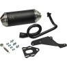 exhaust Turbokit oval euro-2 Euro-2 black alu zip 4t 2v