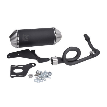 uitlaat Turbokit 4t 2v '14-'18 Gmax euro4 zwart alu primavera, sprint m4t150-n