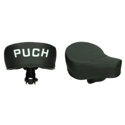 saddle (made in EU) with logo orig model (made in EU) puch maxi