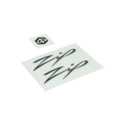 emblem set 3d black/clear 3-parts zip 2t , zip 4t, zip2000