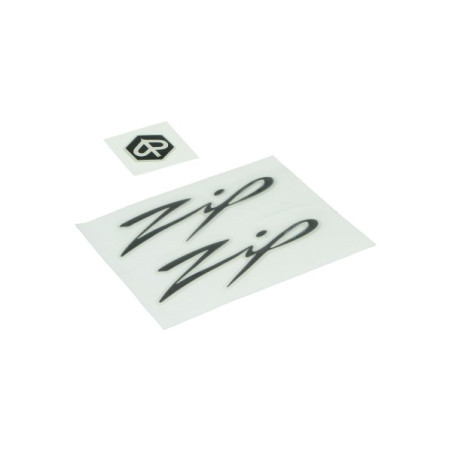 emblem set 3d black/clear 3-parts zip 2t , zip 4t, zip2000