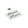 embleemset 3d zwart/transparant 3-delig zip 2t , zip 4t, zip2000