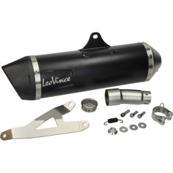 exhaust Leovince e-approval slip-on Piaggio black matt/carbon mp3, beverly, fuoco, x8, x9 14005