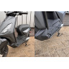 trim bracket set Regia frontcover+stepfloor (made in EU) front/handleboard black high solid piaggio1 (one)