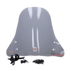 windscherm isotta met bevestigingsset hoog smoke Piaggio1+ (one) op op