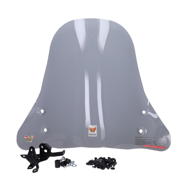windshield Isotta with mounting set high smoke Piaggio1+ (one) op op