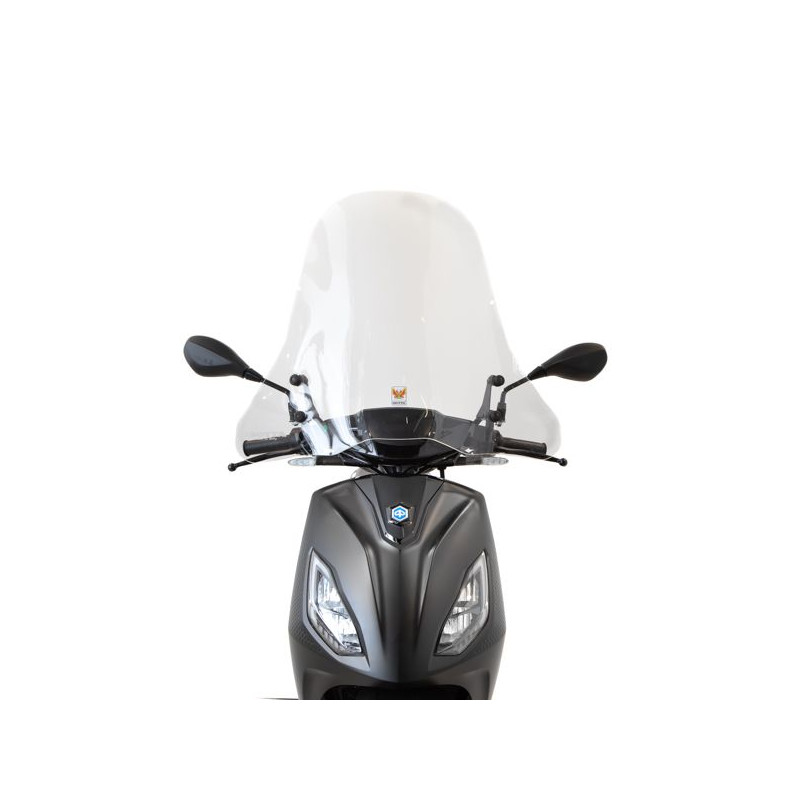 windshield Isotta with mounting set high clear Piaggio1+ (one)