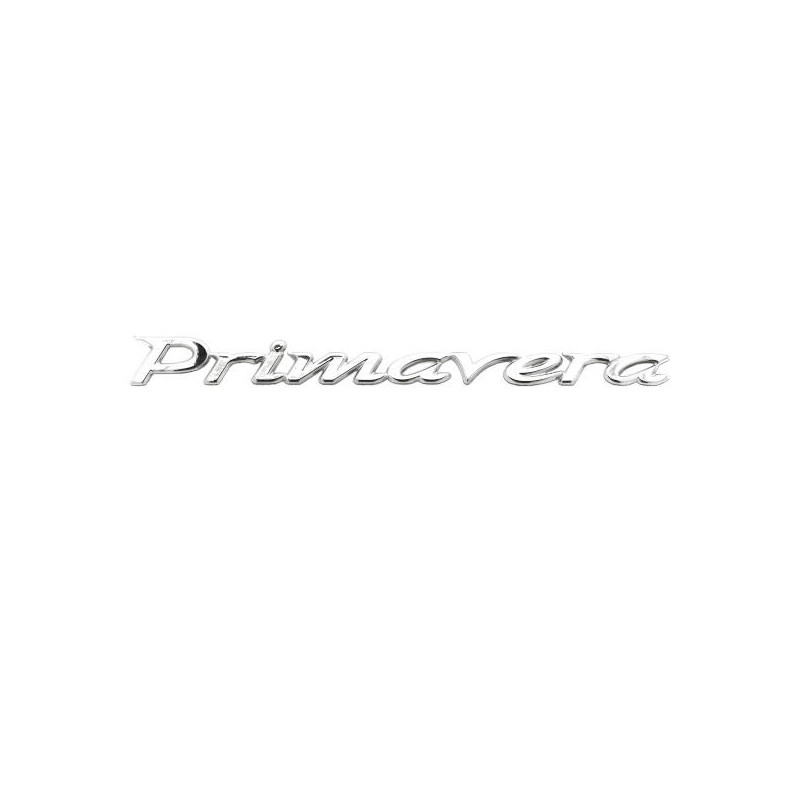 emblem word [primavera] rear cover 15cm chrome elettrica, primavera 50/125/150/180 1b000942