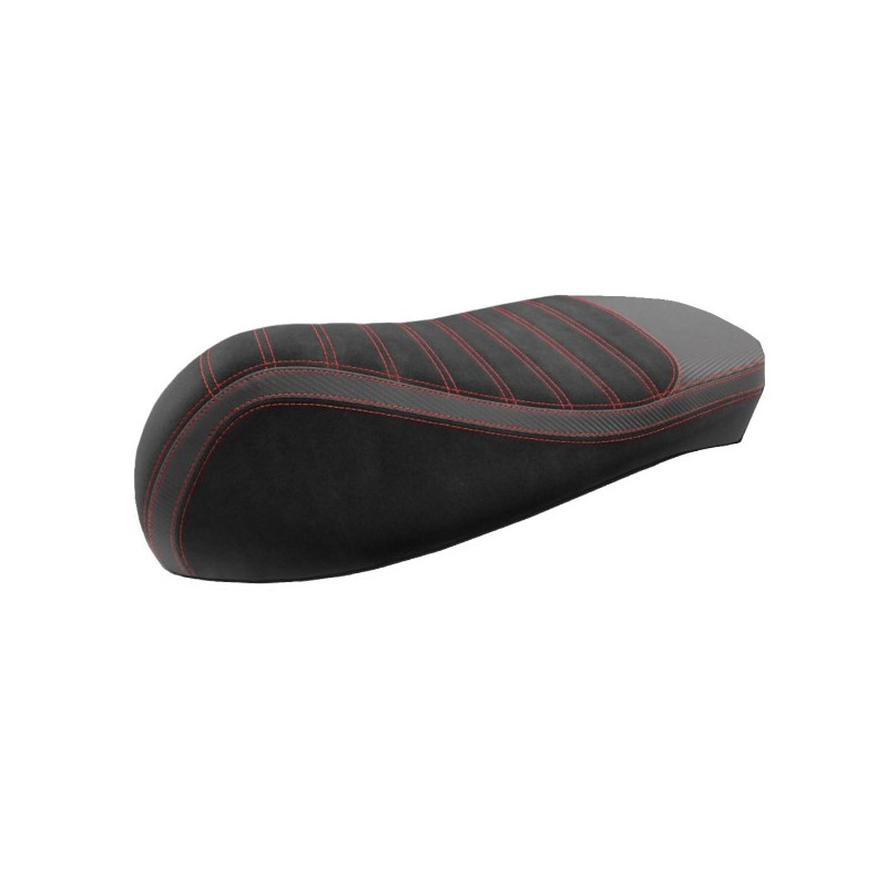 buddydek Regia alcantara streep Sport (made in EU) Vespa zwart/rood