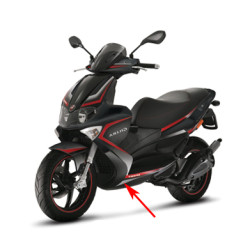 onderspoiler Piaggio origineel zwart lucido 94 runner rst 6565236090