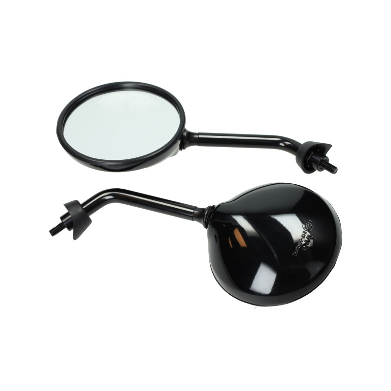 mirror single e-approval thread left left black gloss gts