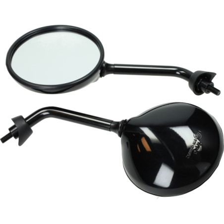 mirror single e-approval thread left left black gloss gts