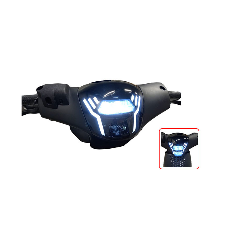 koplampunit DMP led sport-1 (zie info) smoke piaggio, zip2000