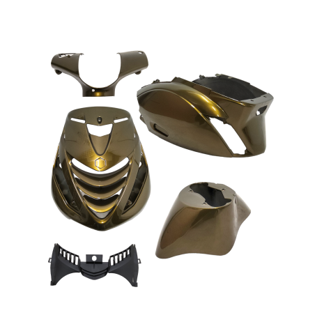 body panel set DMP model SP EVO-1 lampparie green 5-parts zip 100/125, zip2000