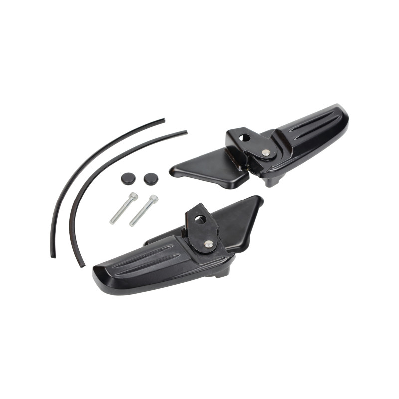 passenger footpeg set silver/matt black black Primavera, sprint