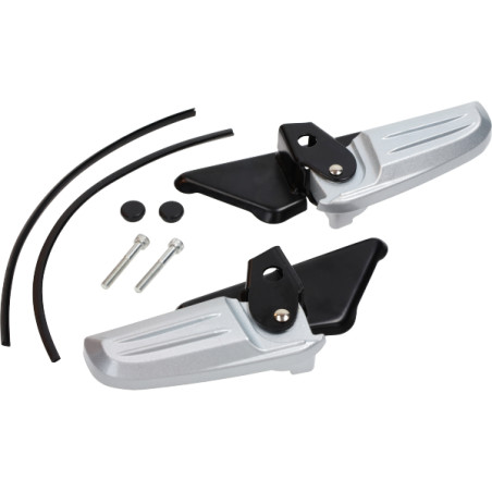 passenger footpeg set silver/shiny-black gloss black/silver Primavera, sprint