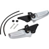 passenger footpeg set silver/shiny-black gloss black/silver Primavera, sprint