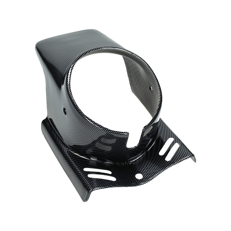 koplamp spoiler rond carbon look puch maxi