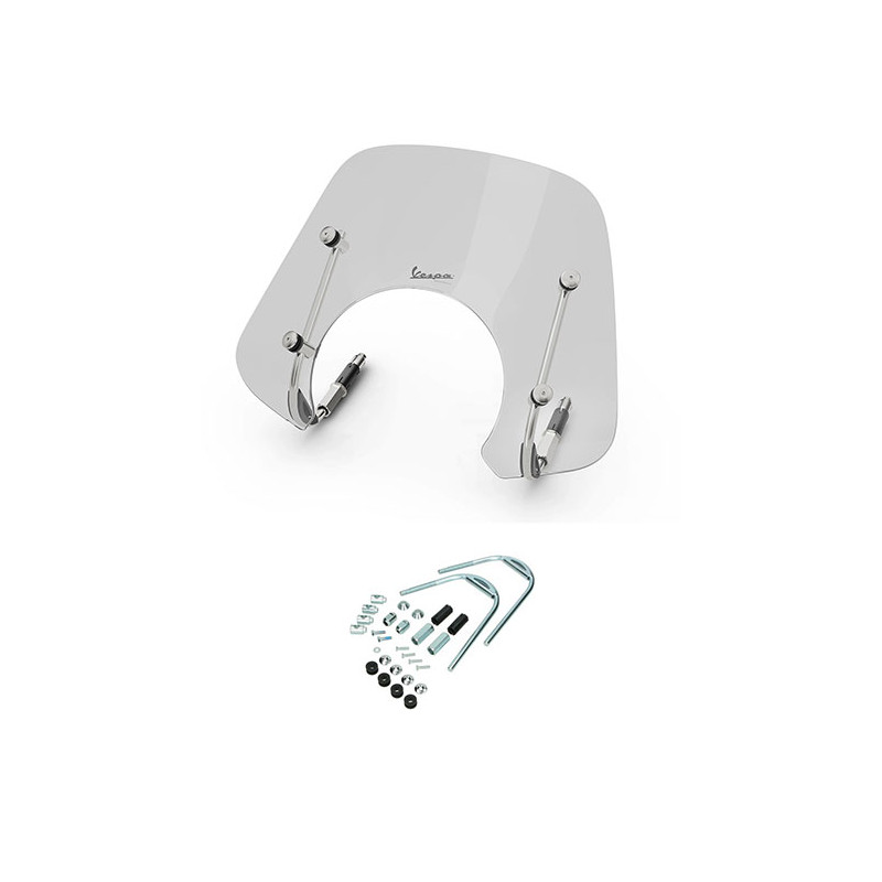 windscherm Piaggio origineel met bevestigingsset laag 2022-2023 Euro-5 smoke gts 300 1b010564