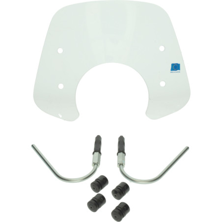 windscherm Regia met bevestigingsset laag euro-5 (made in EU) helder gts 125cc, gts 250cc, gts 300 HPE