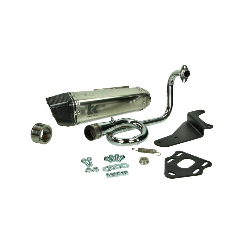 exhaust Turbokit euro-2 GP PRO alu/carbon zip 4t 2v m4t066-gpp