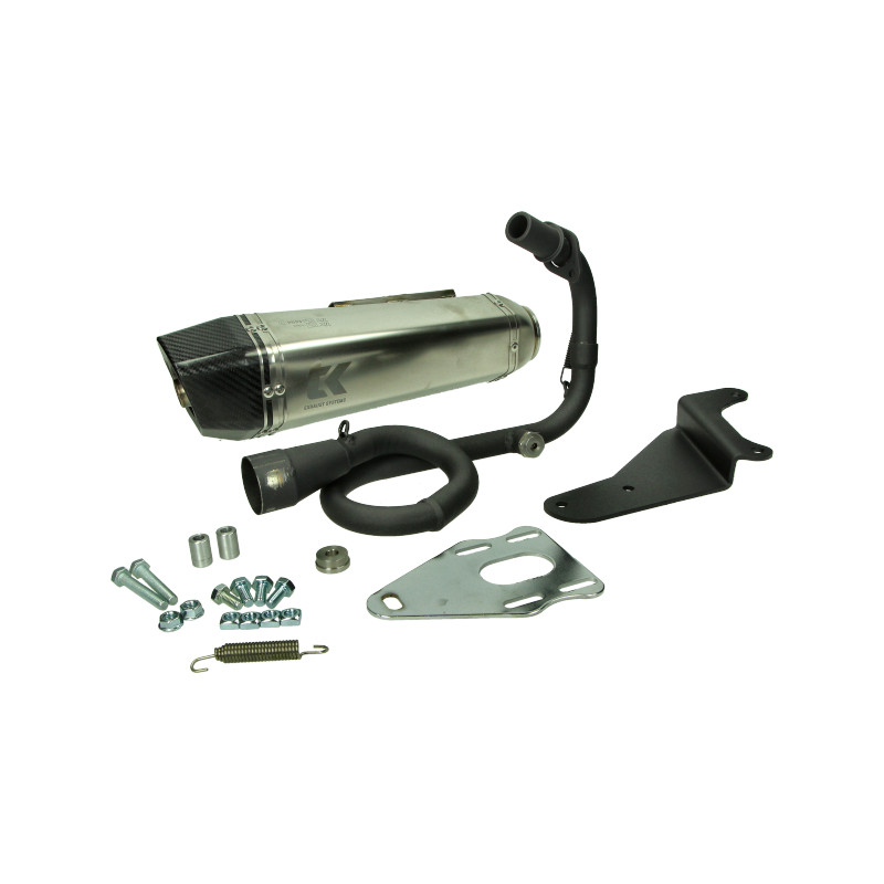 exhaust Turbokit euro-4 19 GP PRO alu/carbon primavera 4t, sprint 4t-3v m4t185-gpp
