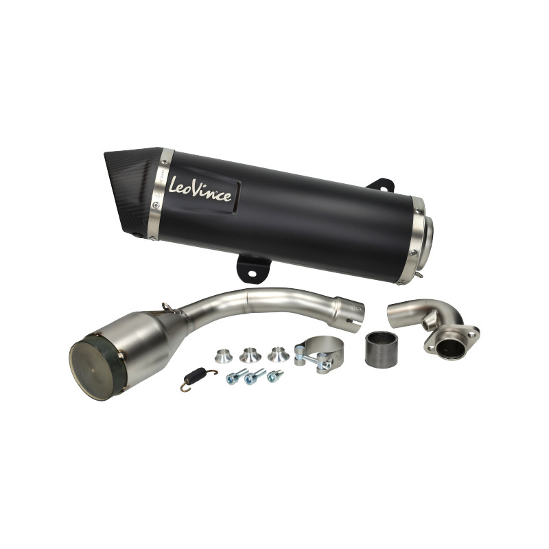 exhaust Leovince euro-5 slip-on black/carbon black/carbon gts 300 HPE 14071k