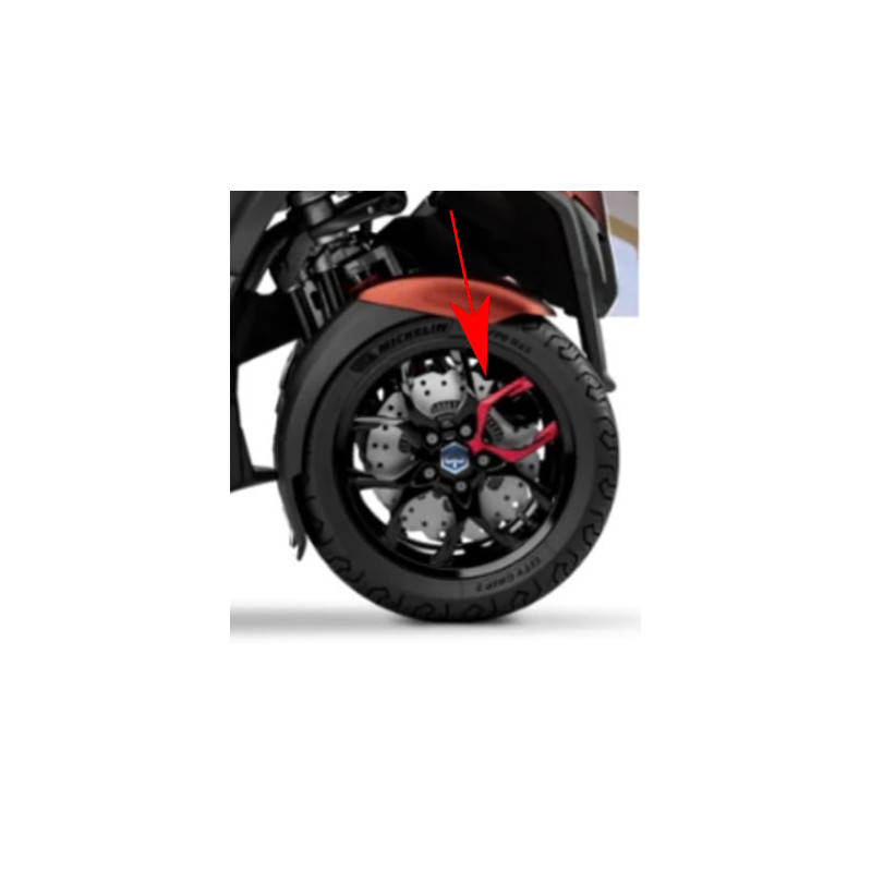 sticker Piaggio origineel voorwiel Piaggio rood mp3, mp3 530 HPE 2h005176000a1