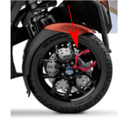sticker Piaggio original front wheel piaggio red mp3, mp3 530 HPE 2h005176000a1