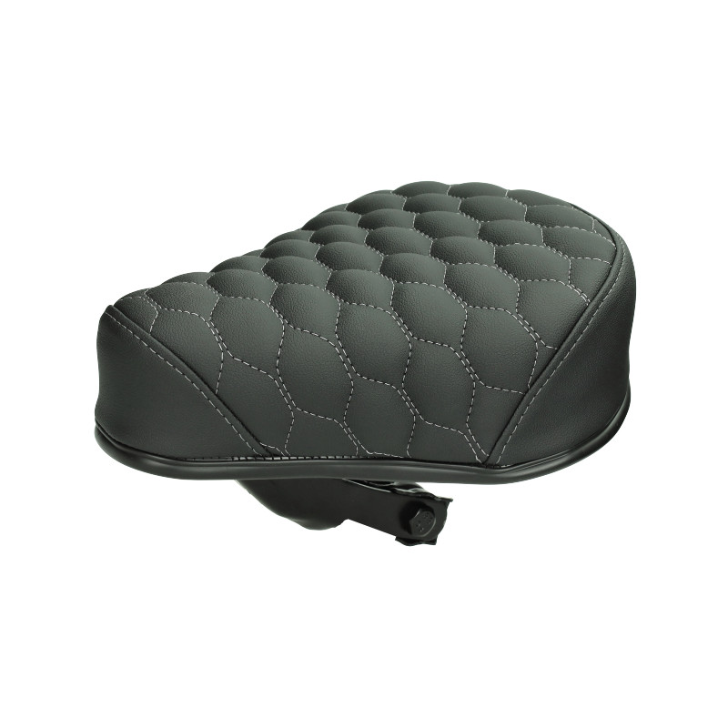 zadel (made in EU) laag RS6 zwart/grijs puch maxi, puch