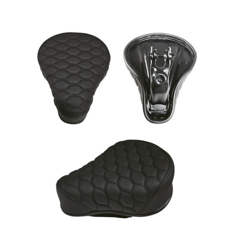 zadel (made in EU) laag RS6 zwart/zwart puch maxi, puch