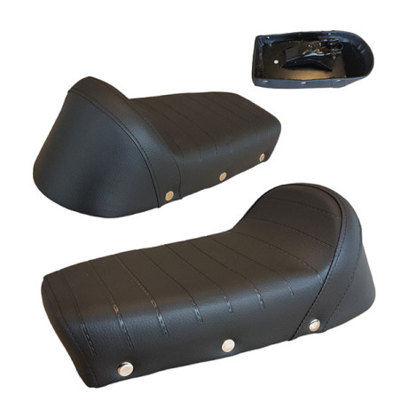 seat short without imprint black kreidler, moped, sachs, puch maxi