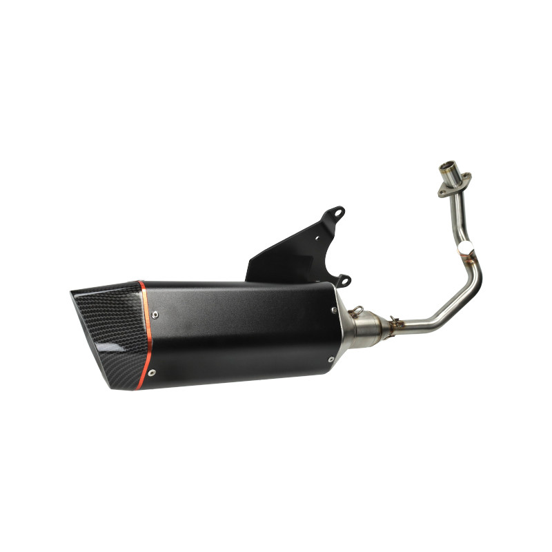 uitlaat bullet euro-4 zwart/carbon zip 4t 3v