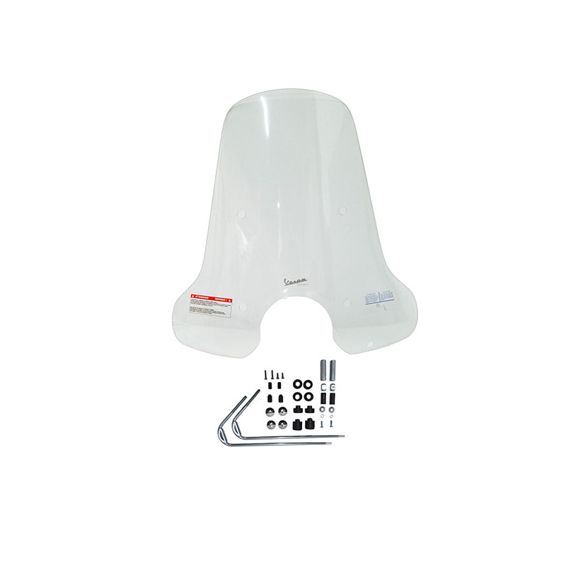 windscherm Piaggio origineel met bevestigingsset hoog 2019-2022 helder gts 125cc, gts 250cc, gts 300 1b006338